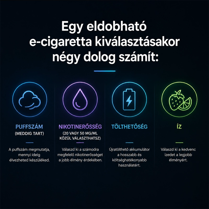 Eldobható e-cigaretta kezdőknek vásárlási útmutató 2026