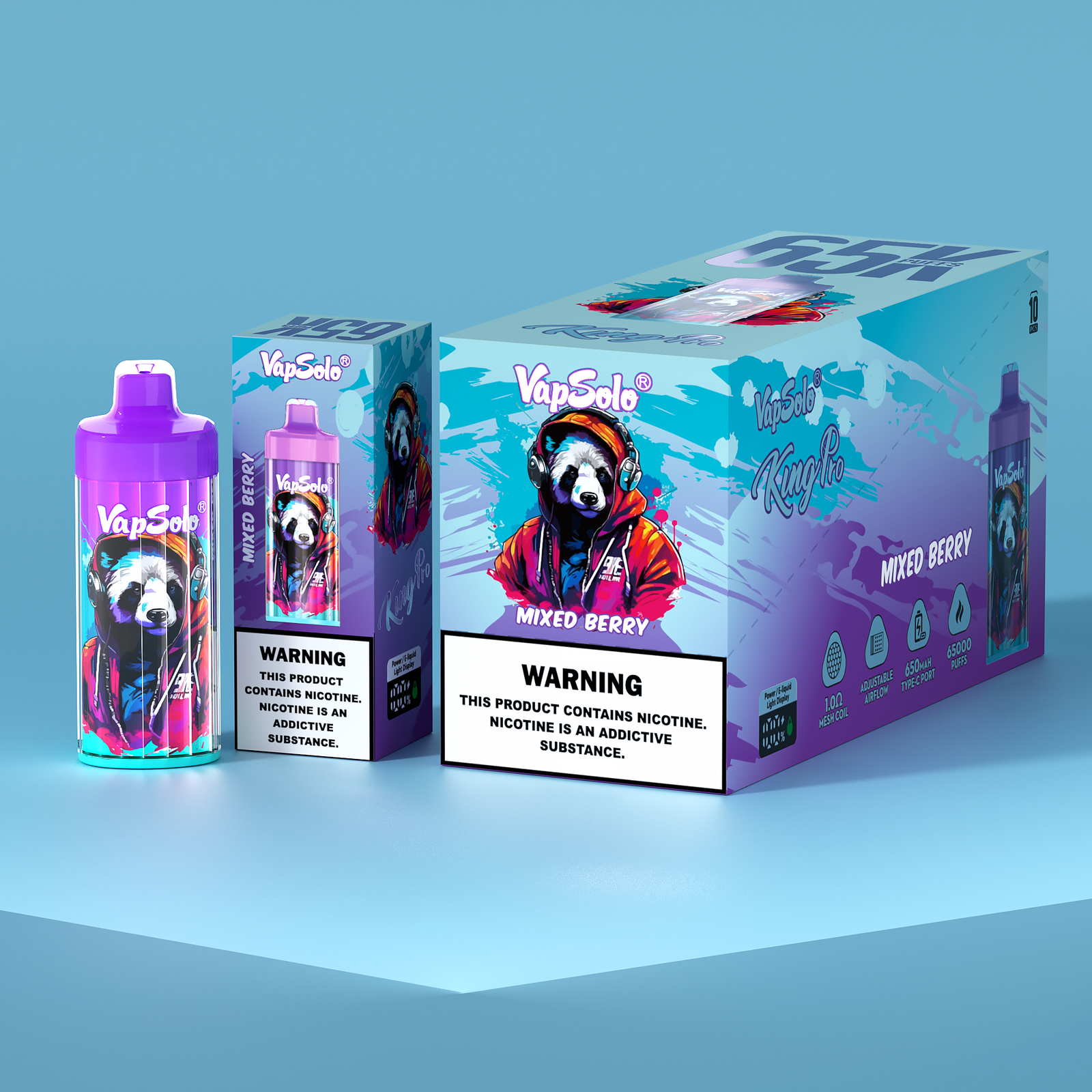 Vapsolo King Pro nagyker 65000 Packaging Image Vapsolo King Pro 65000 nagyker – Kép 1